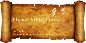 Glancz Viktória névjegykártya